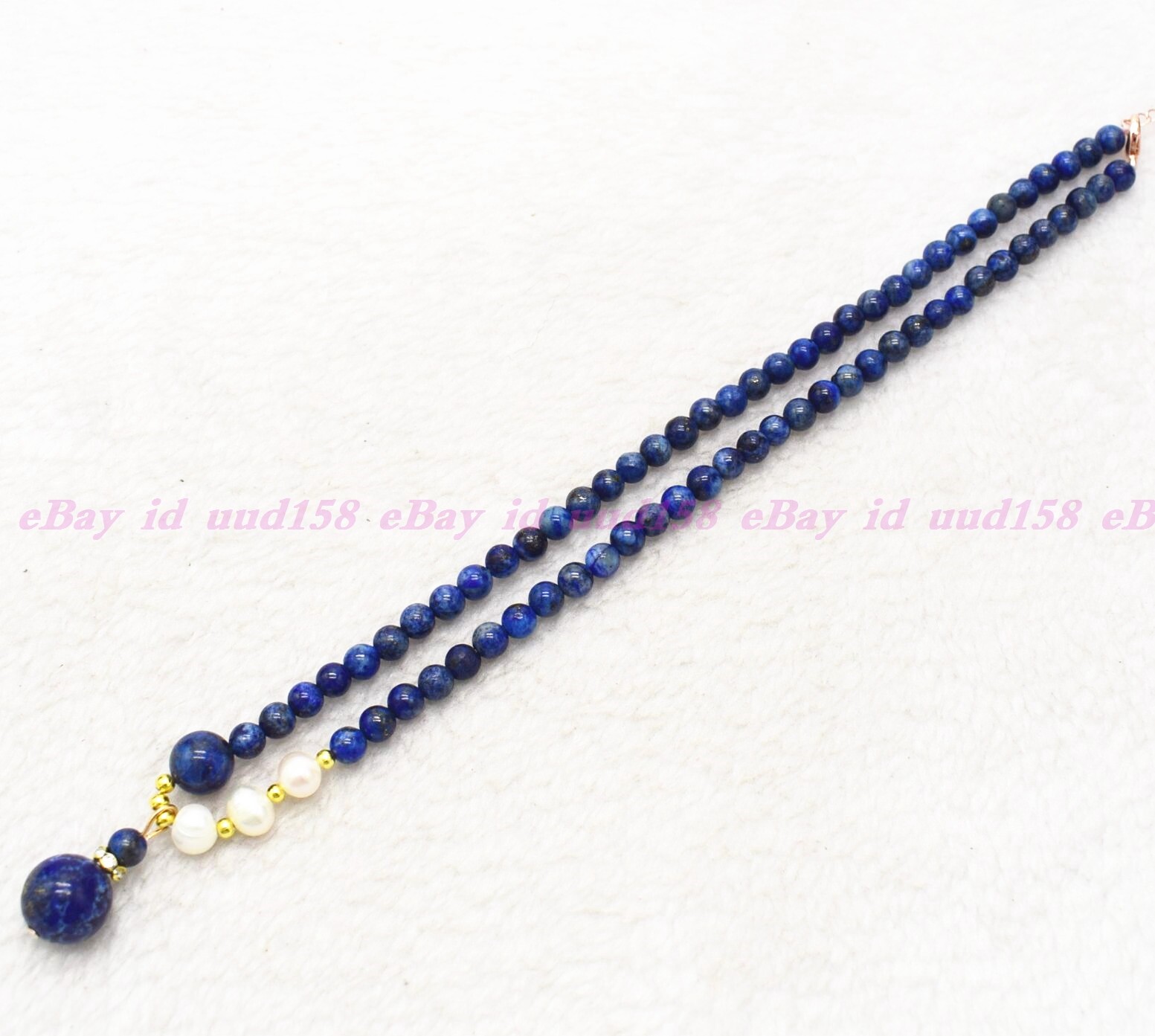 Genuine 6mm Natural Blue Lapis Lazuli Round Gemstone Beads Necklace 16-28 in