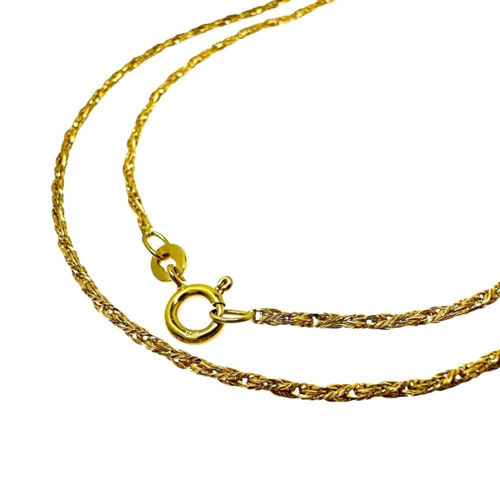 UNOAERRE Chain only Necklace K18 Gold 3.7g 15″ Women