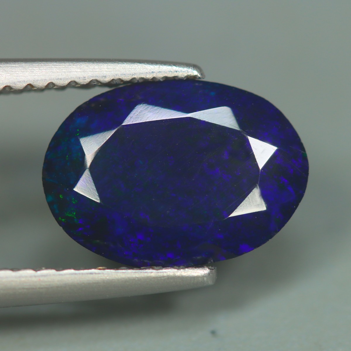 1.35 Cts_Extreme Fire_100 % Natural Multi-Color 3D Flash Welo Solid Black Opal