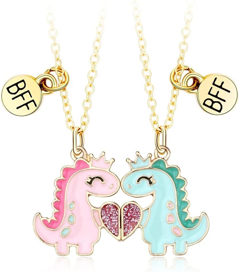 Friendship Necklace Best Friend Necklace Matching Magnetic BFF Necklace for 2 Gi