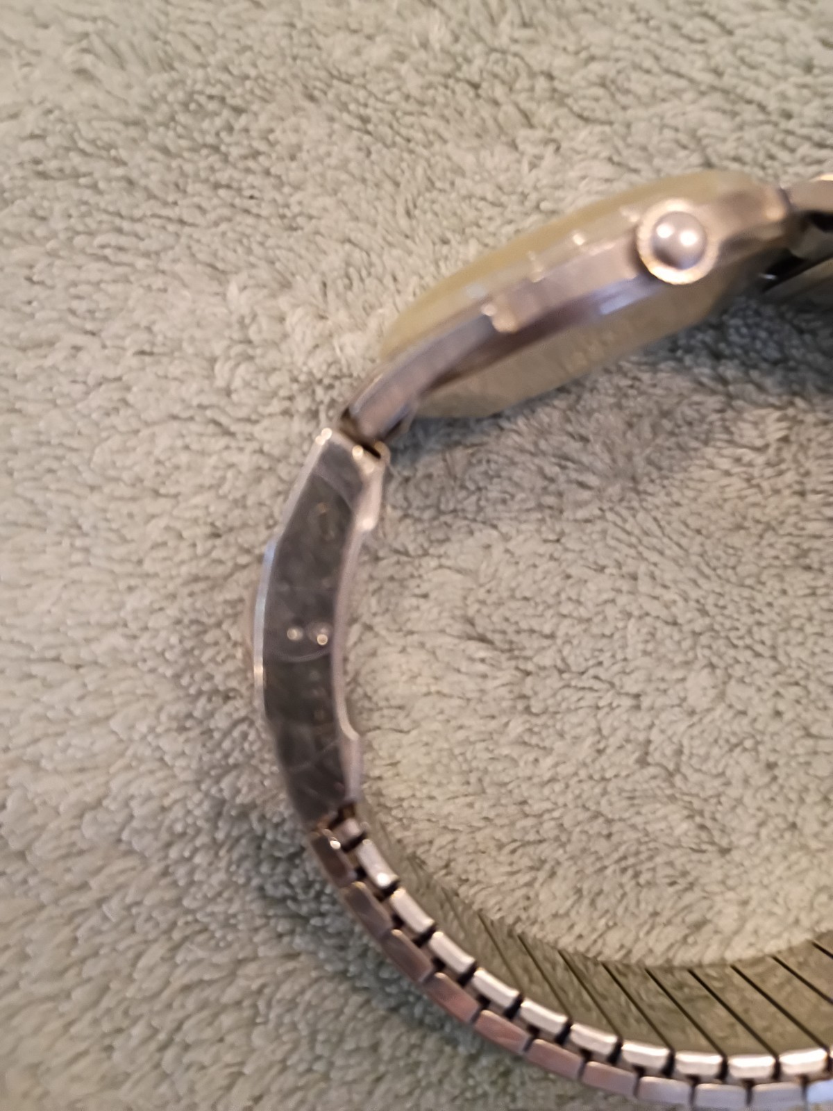 Vintage Date Adjust BENRUS 3 STAR Manual Wind Speidel Calendar band S/S Working