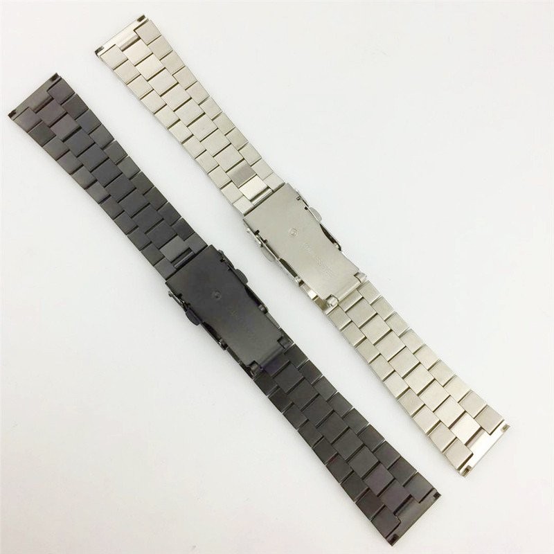 Solid Brushed Stainless Steel Watch Strap Band Wrist Bracelet 18 20 22 24 26mm
