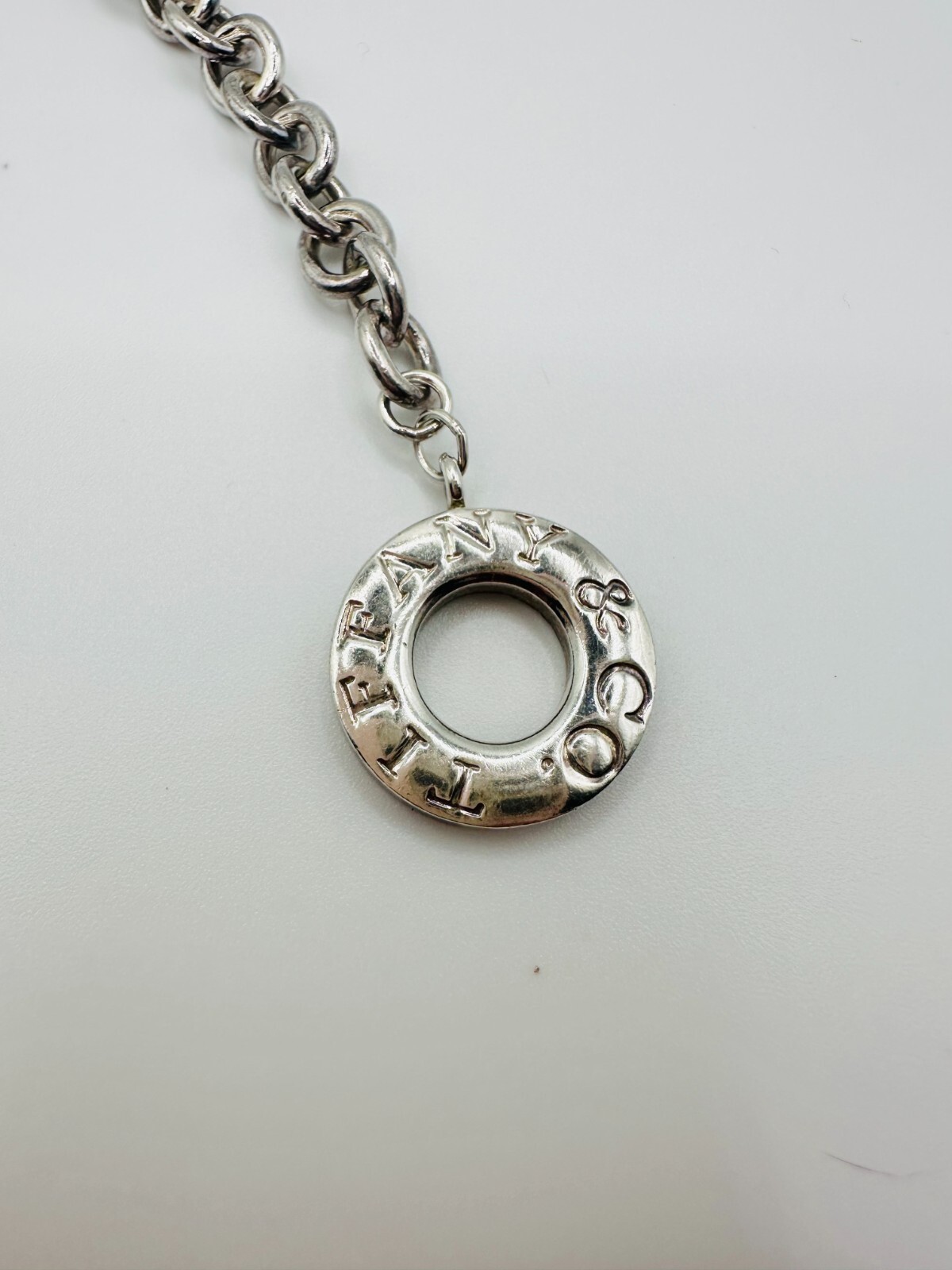 Tiffany & Co. Hearts 7 in Toggle Chain Bracelet 925 Sterling Silver J9