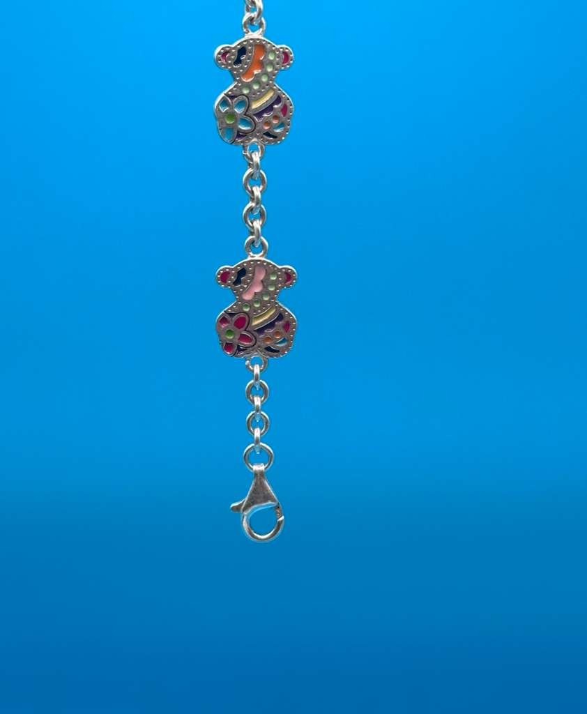 TOUS – Authentic Silver and Enamel Tous Bracelet