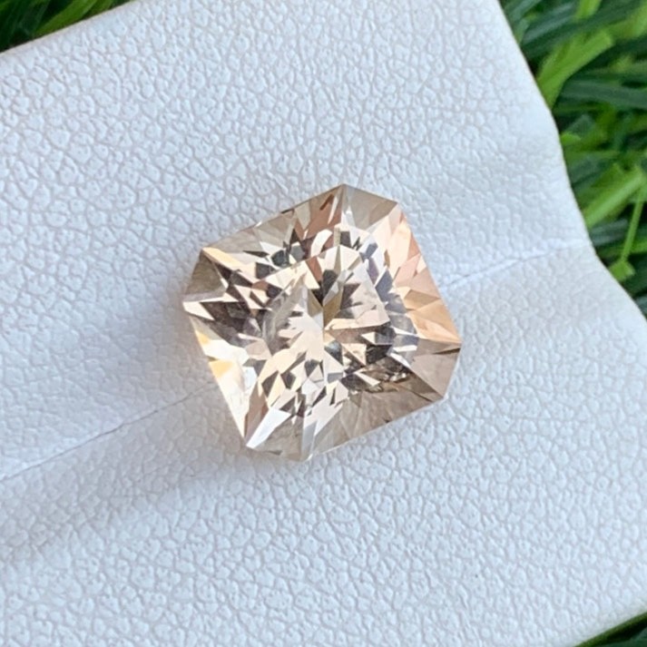 6.80 Carat Natural Golden Topaz Asscher Cut From Pakistan