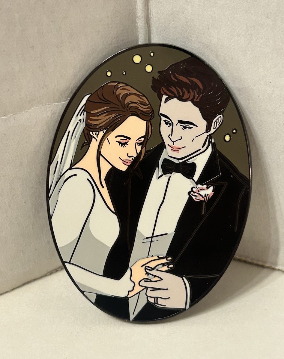 Twilight Saga Limited Edition Enamel Wedding Portait Pin by XANADU PINS Edward
