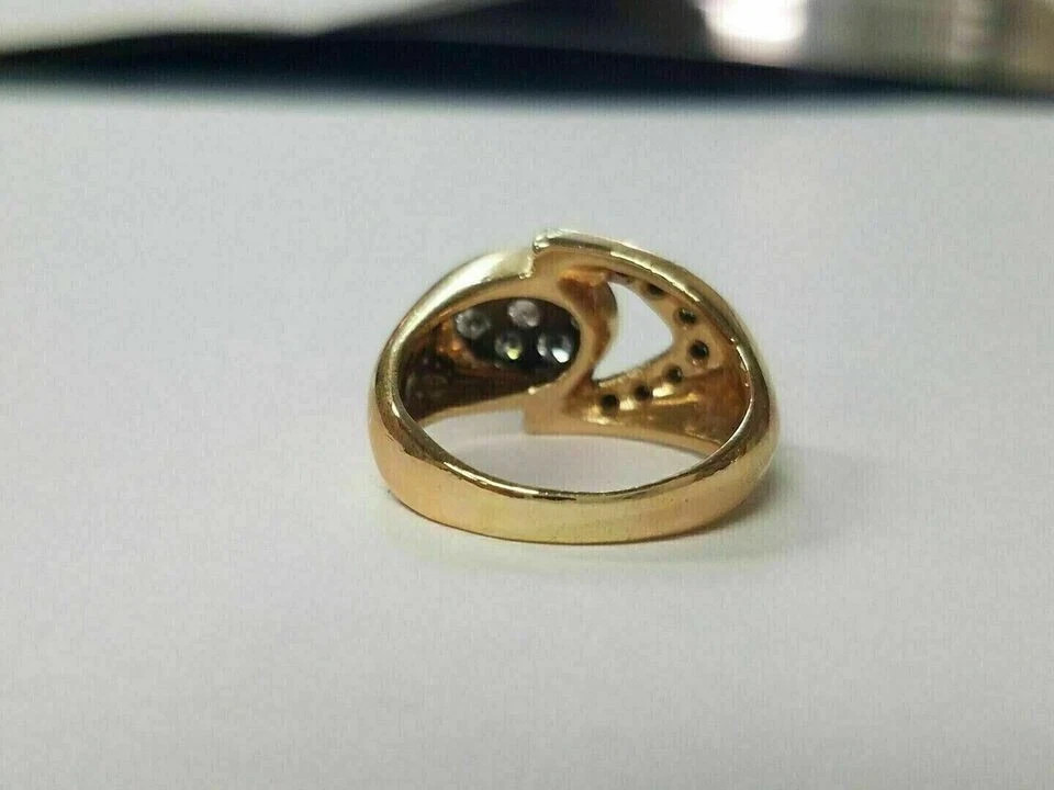 1.50Ct Round Cut Lab Created Diamond Solitaire Wedding Ring Yellow Gold Over