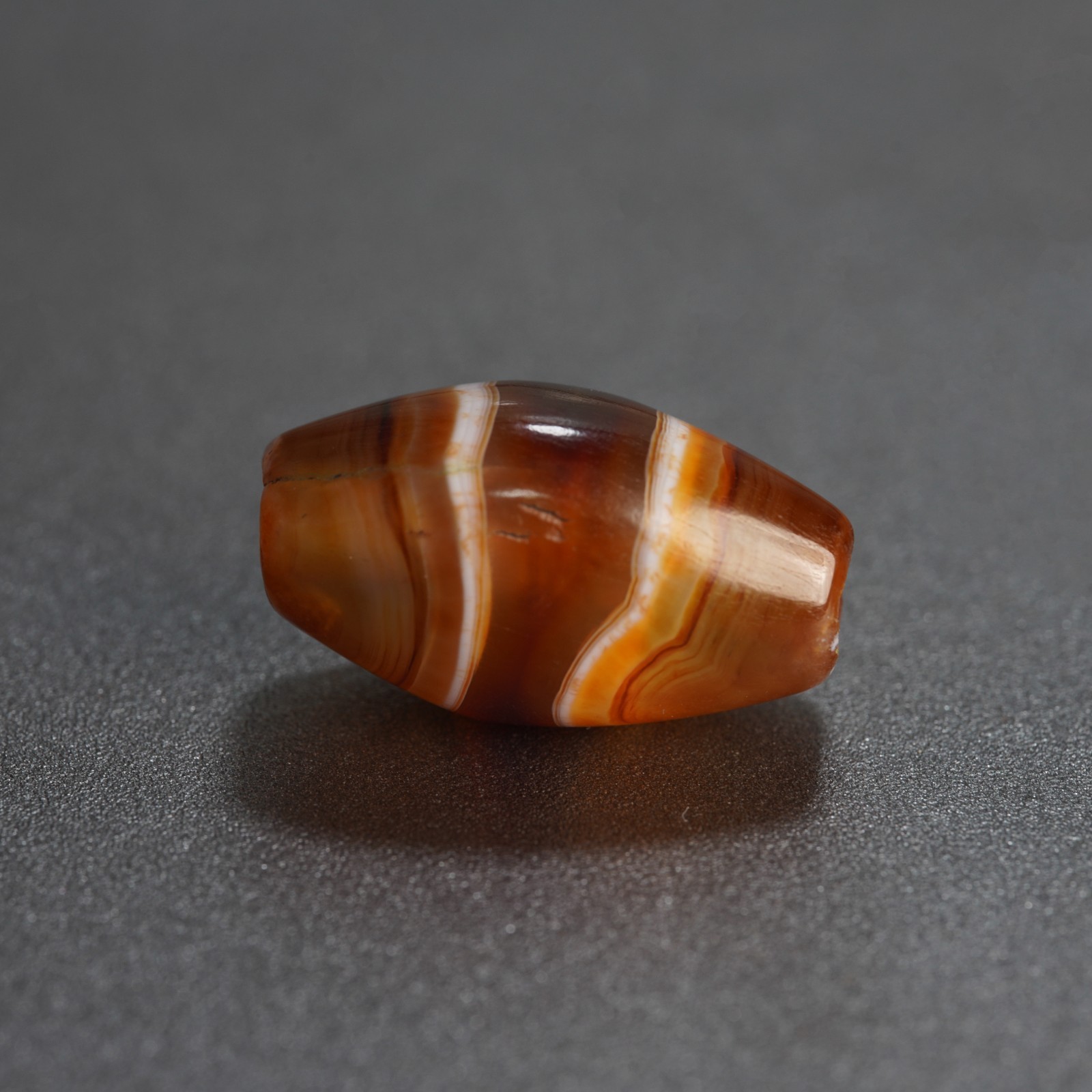 Vintage Old Agate Beads, Hand Polished Energy Stone for Jewelry Making 4.9g