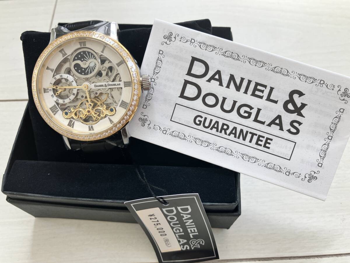 [B1Y] DANIEL DOUGLAS Skeleton Mechanical Watch [t7x]