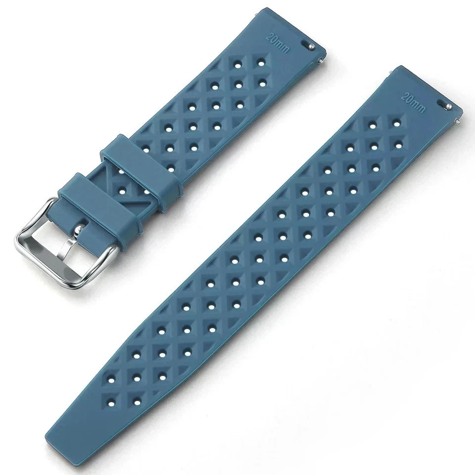 Tropical Silicone Watch Strap Band Quick Release Watch Band 18mm 20mm 22mm Smart