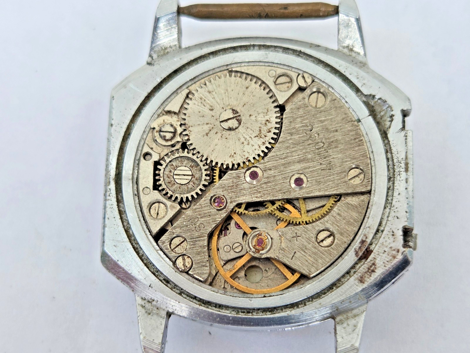 Russian Soviet Watch Raketa Rocket For The Blind Not working for parts US Seller