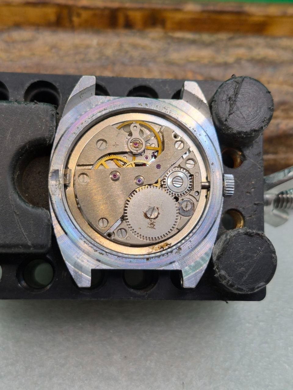 Vintage Soviet mechanical wristwatch RAKETA