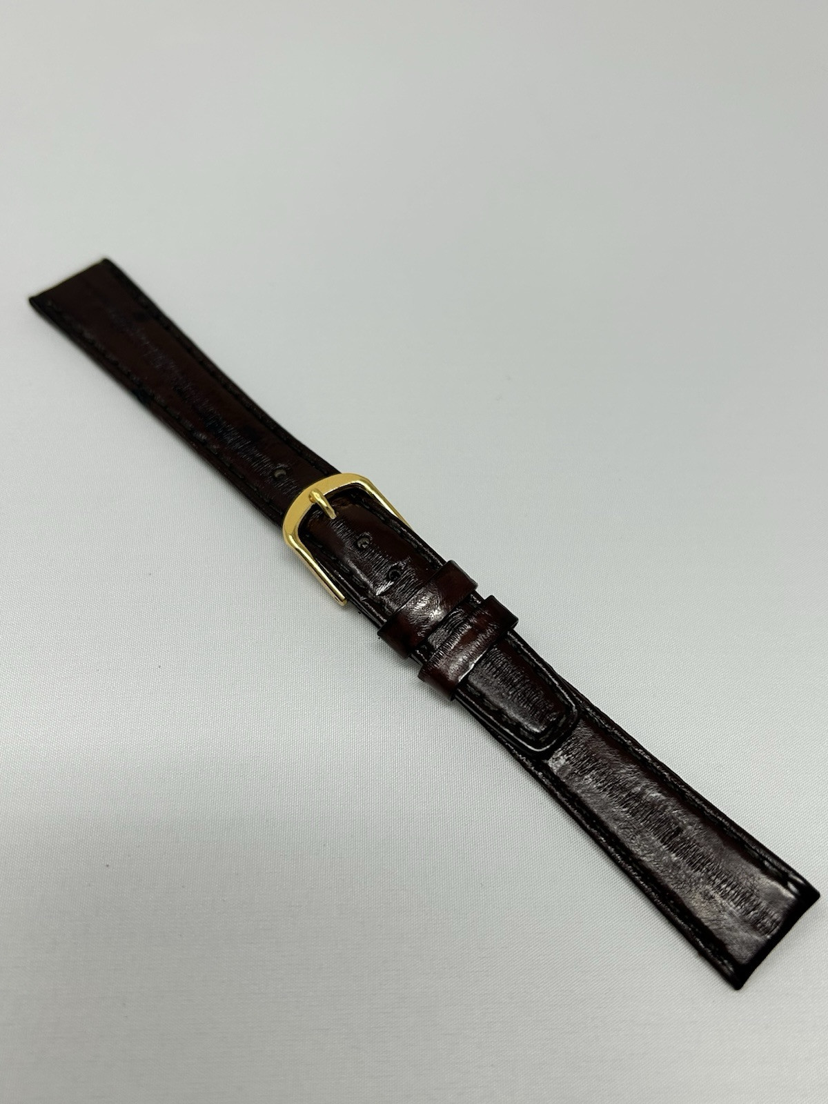 16 mm Exotic Eel Skin Watch Leather Band Made In Korea 1980’s NOS