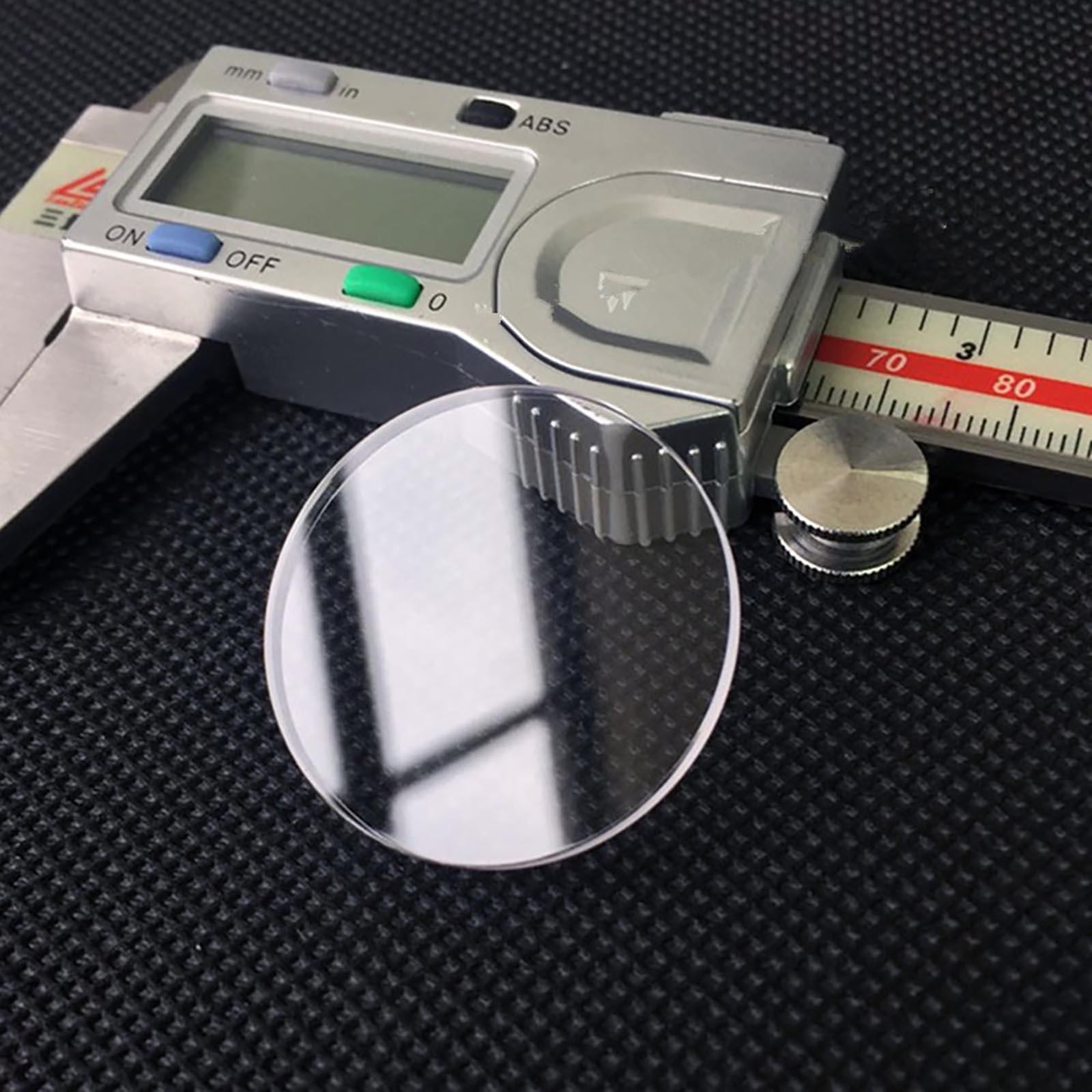 28-36.5mm Diameter 1.5mm Edge Thicknesss Sapphire Flat Watch Glass Crystal Tool