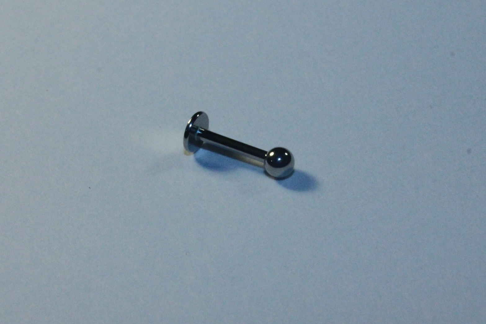 16g 1.2mm Flatback Labret Stud Bar Surgical Steel Body Piercing Jewelry External