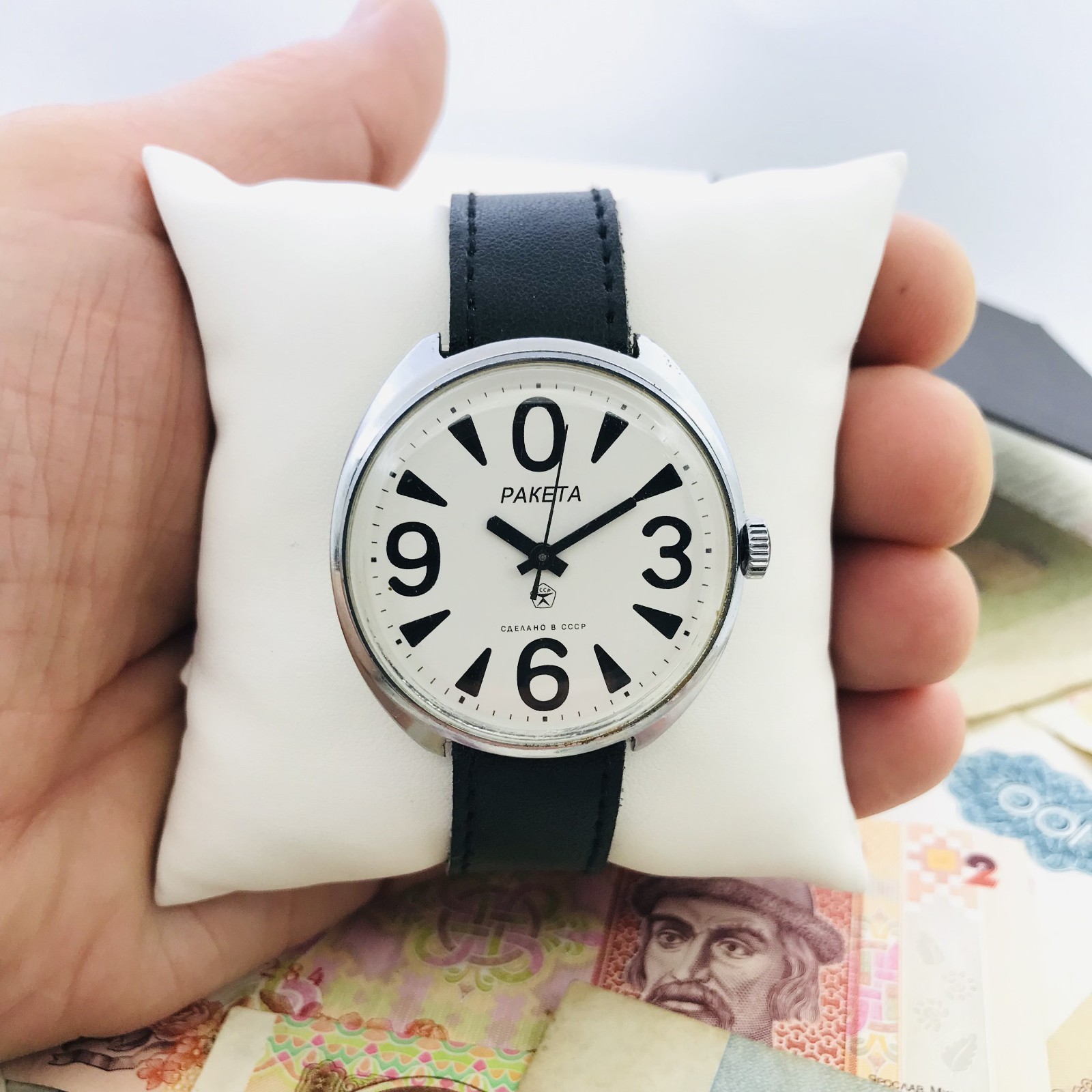 0️⃣ Rare Raketa Big Zero Soviet Mens Watch 2609 Rocket Ракета USSR Service🛠