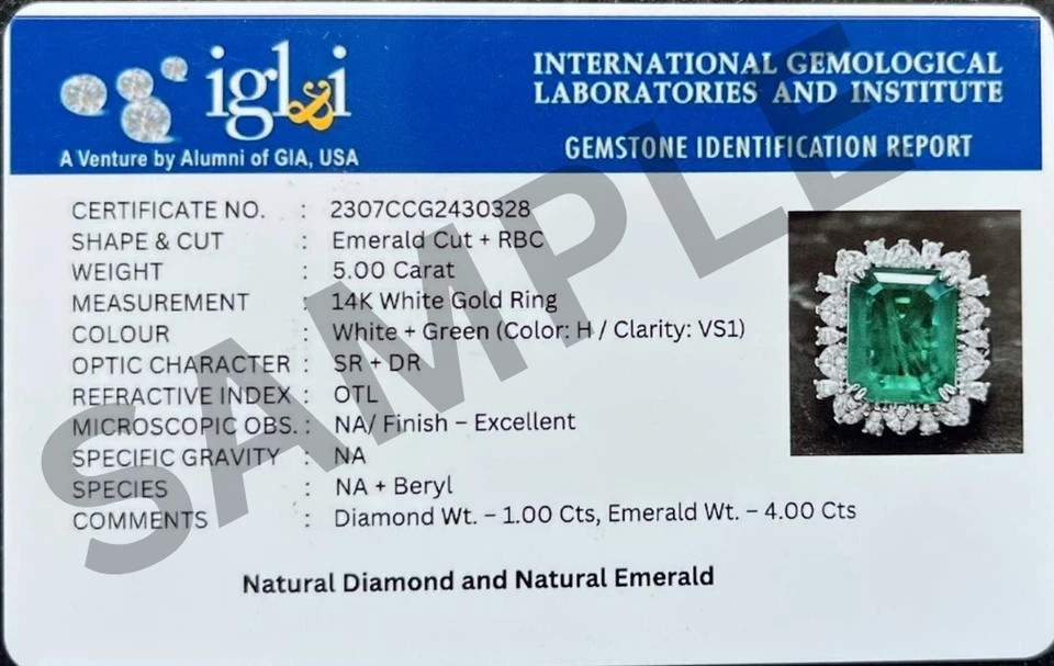 1.30 Ct Cushion Cut Natural Emerald Diamond Wedding Ring 14K White Gold Size 7