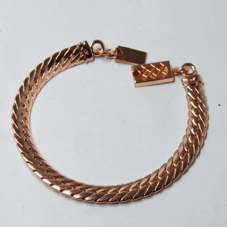 Pure Copper Snake Chain Bracelet Copper Arthritis Pain Relief Biker Bracelet