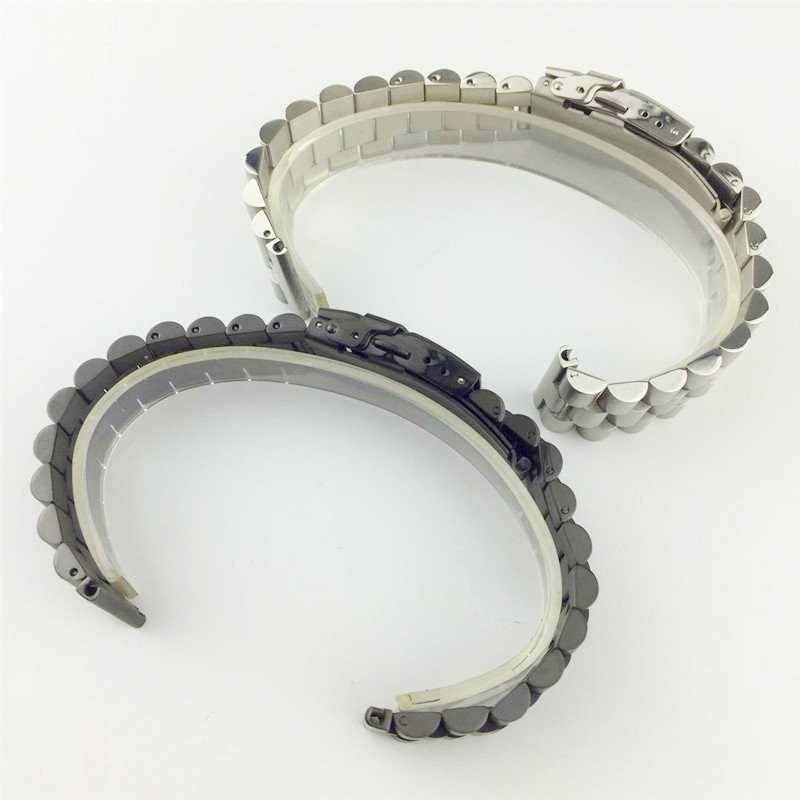 Solid Brushed Stainless Steel Watch Strap Band Wrist Bracelet 18 20 22 24 26mm