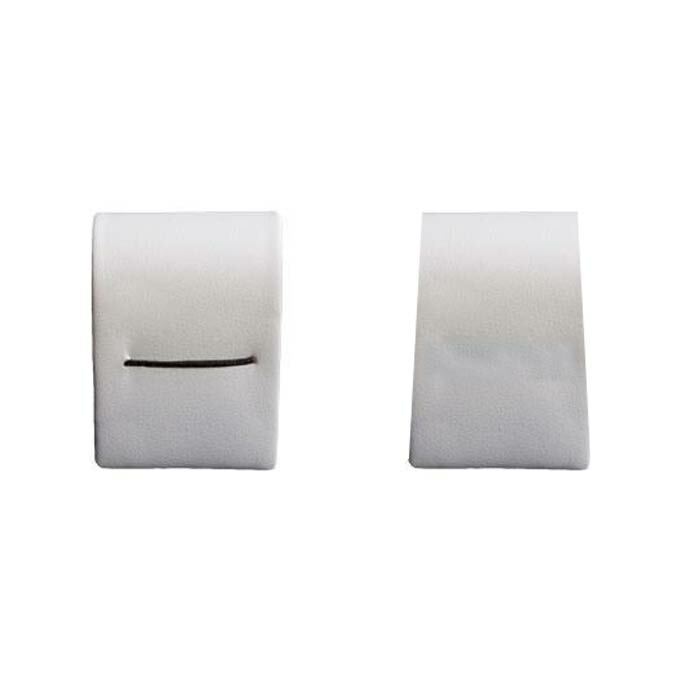 White Leatherette Jewelry Bracelet Watch Display Ramp Stand Tray ~ 3 Styles