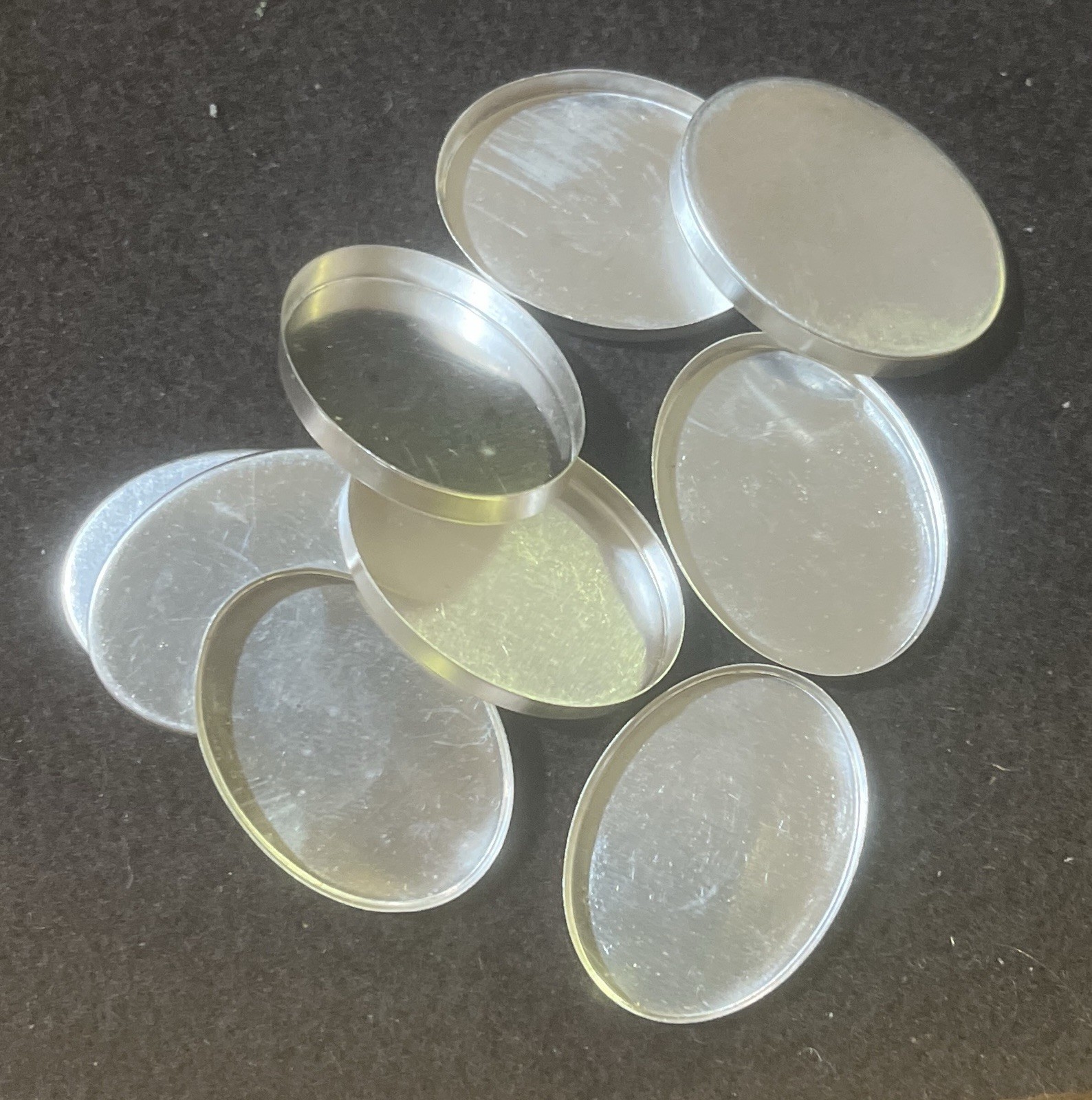One 30x22mm Plain Oval Sterling Silver Bezel Cup Setting 32gauge 22x30mm