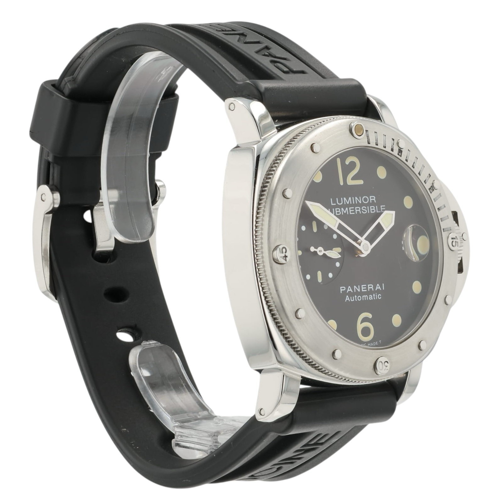 Panerai Luminor Submersible Black Dial 44mm Steel Automatic Mens Watch PAM00024