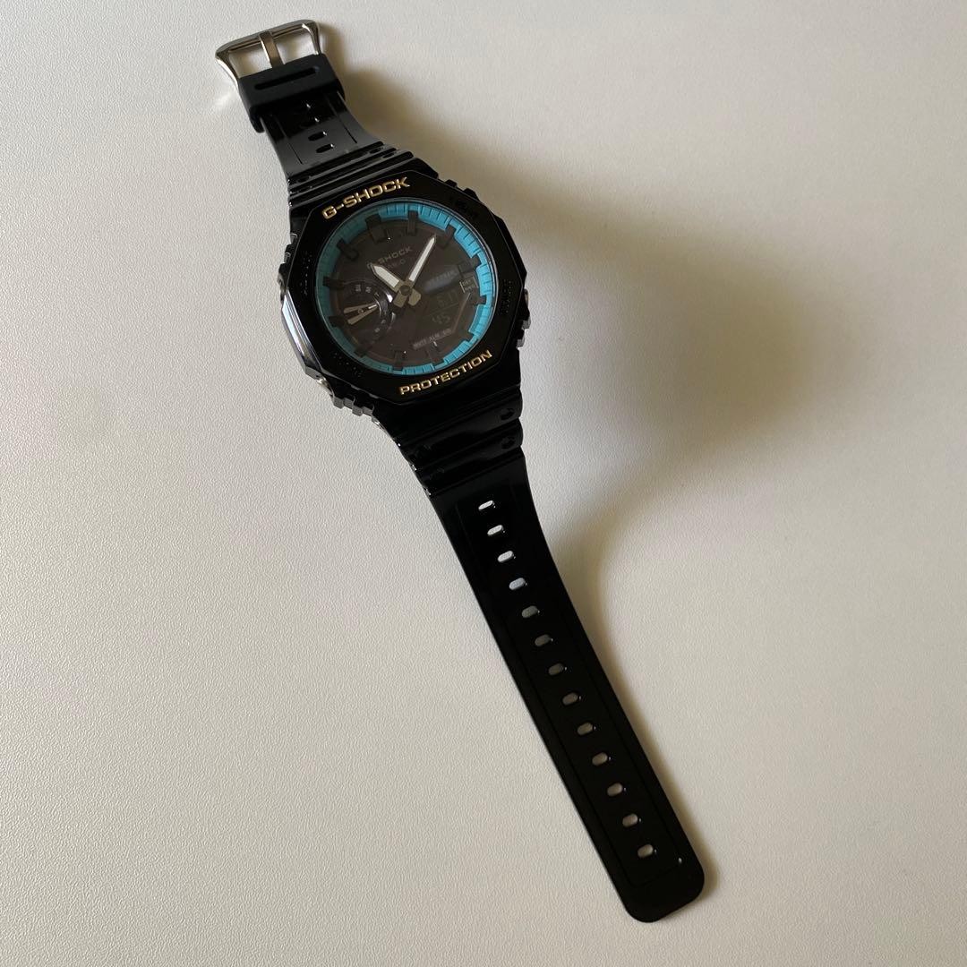 Casio g SHOCK 2100 Dial Camouflage Tiffany Blue Original Casio