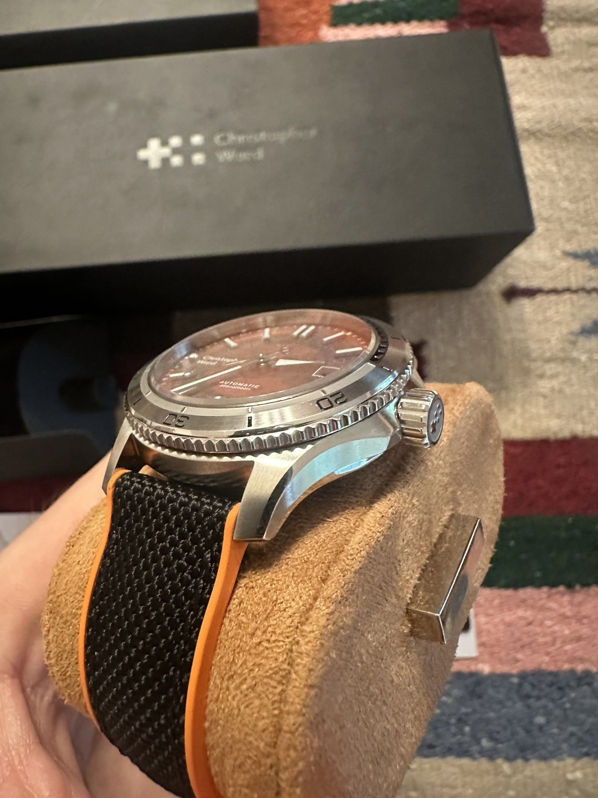 Christopher Ward C60 Trident Mk3 Pro 600 40mm Orange Sapphire (01/2023)