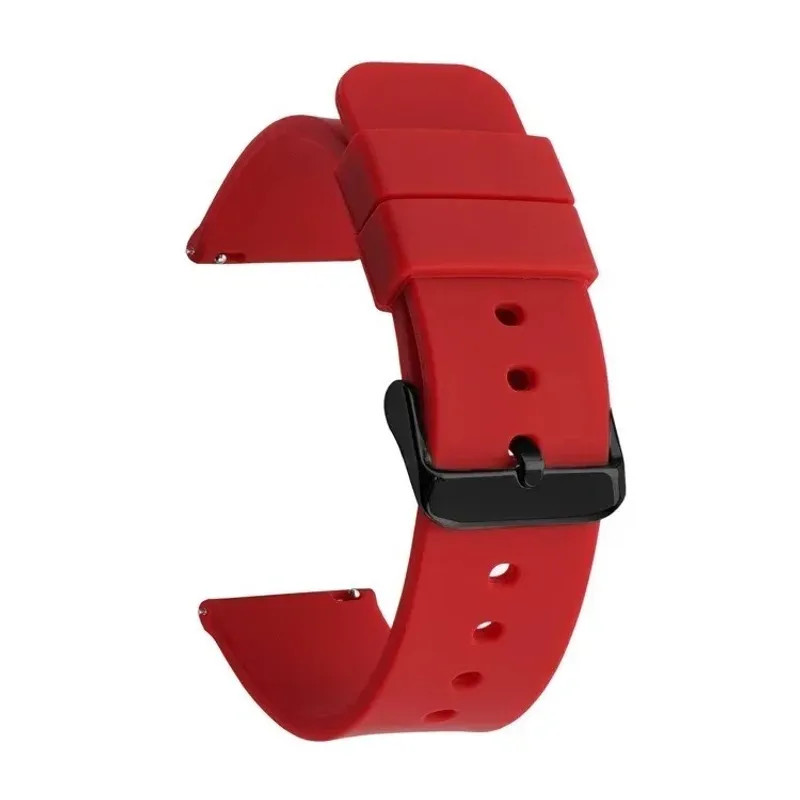 Silicone Watch Strap 14mm 16 18 19 20mm 21 22mm 24mm Waterproof Soft Rubber Band