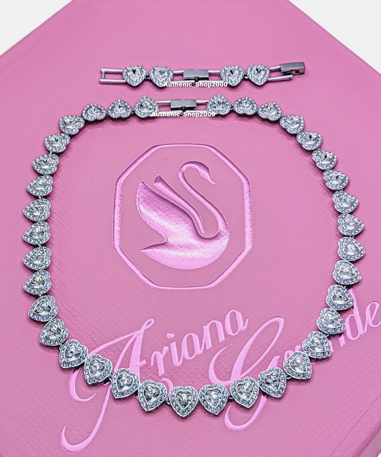 New in Gift Box 100% Authentic Ariana Grande x SWAROVSKI Tennis necklace 5720857