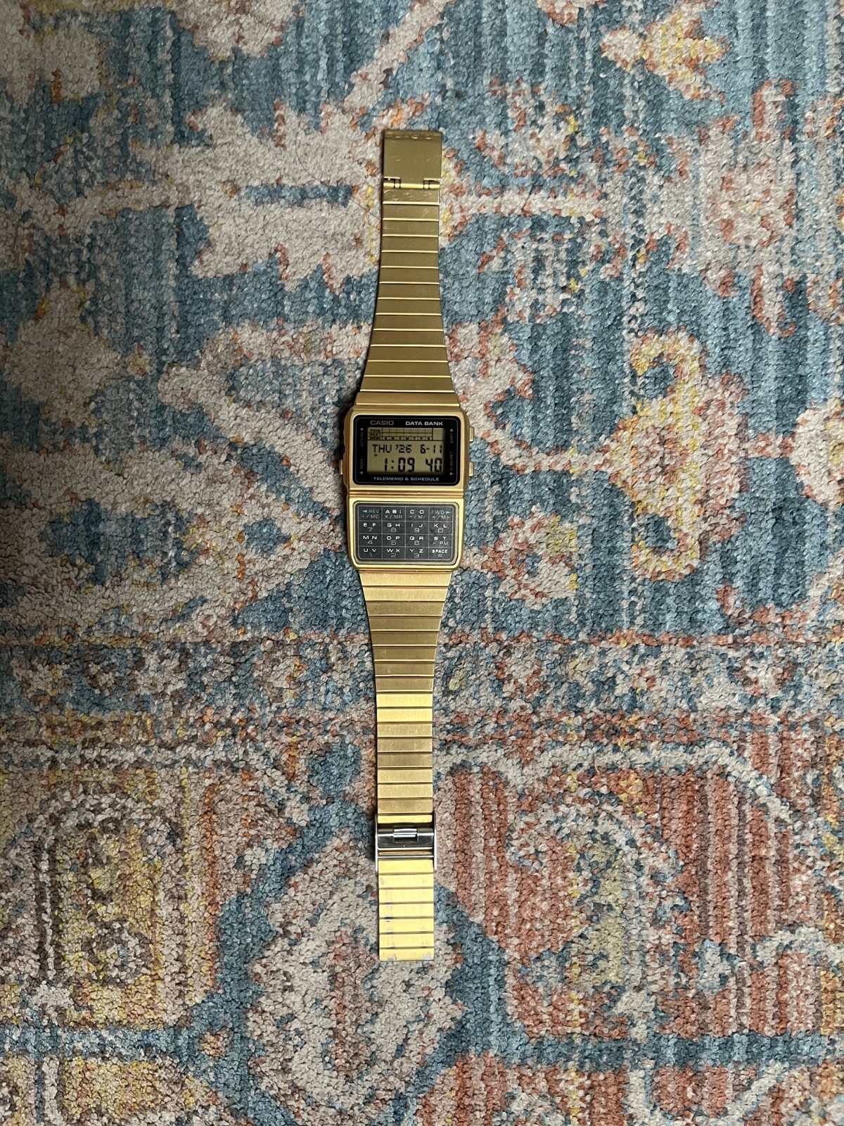 Casio DBC-610 Databank Vintage Calculator Watch Module 676 Box Tested Working
