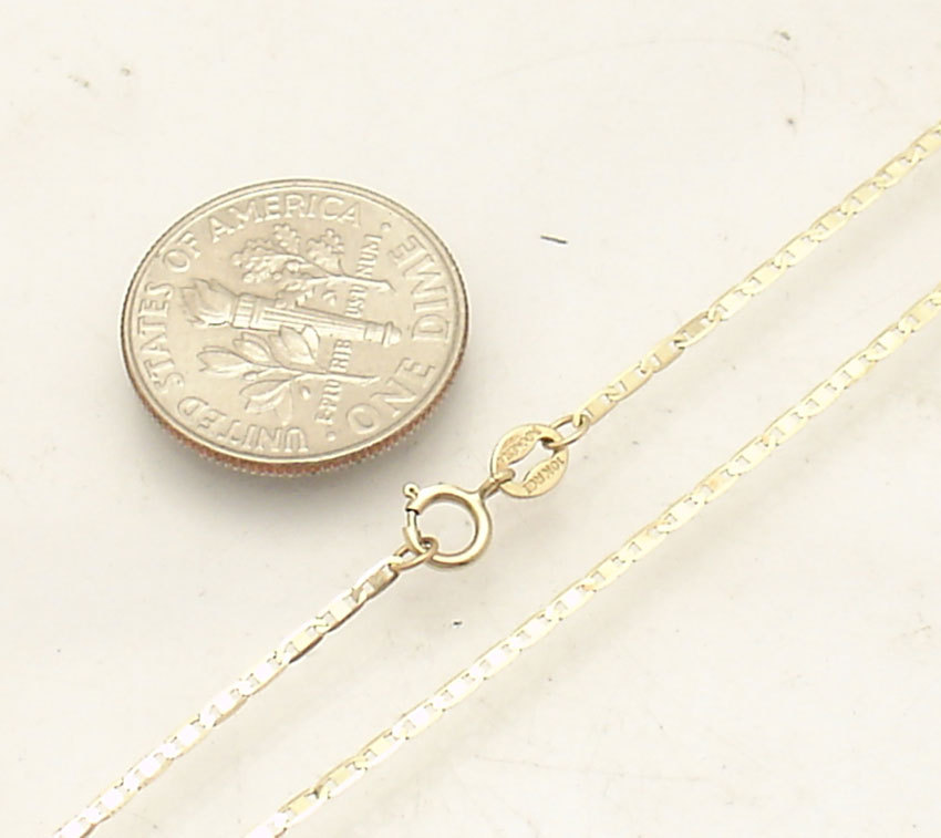 10″ Mariner Anchor Link Chain Ankle Bracelet Anklet Real Solid 10K Yellow Gold