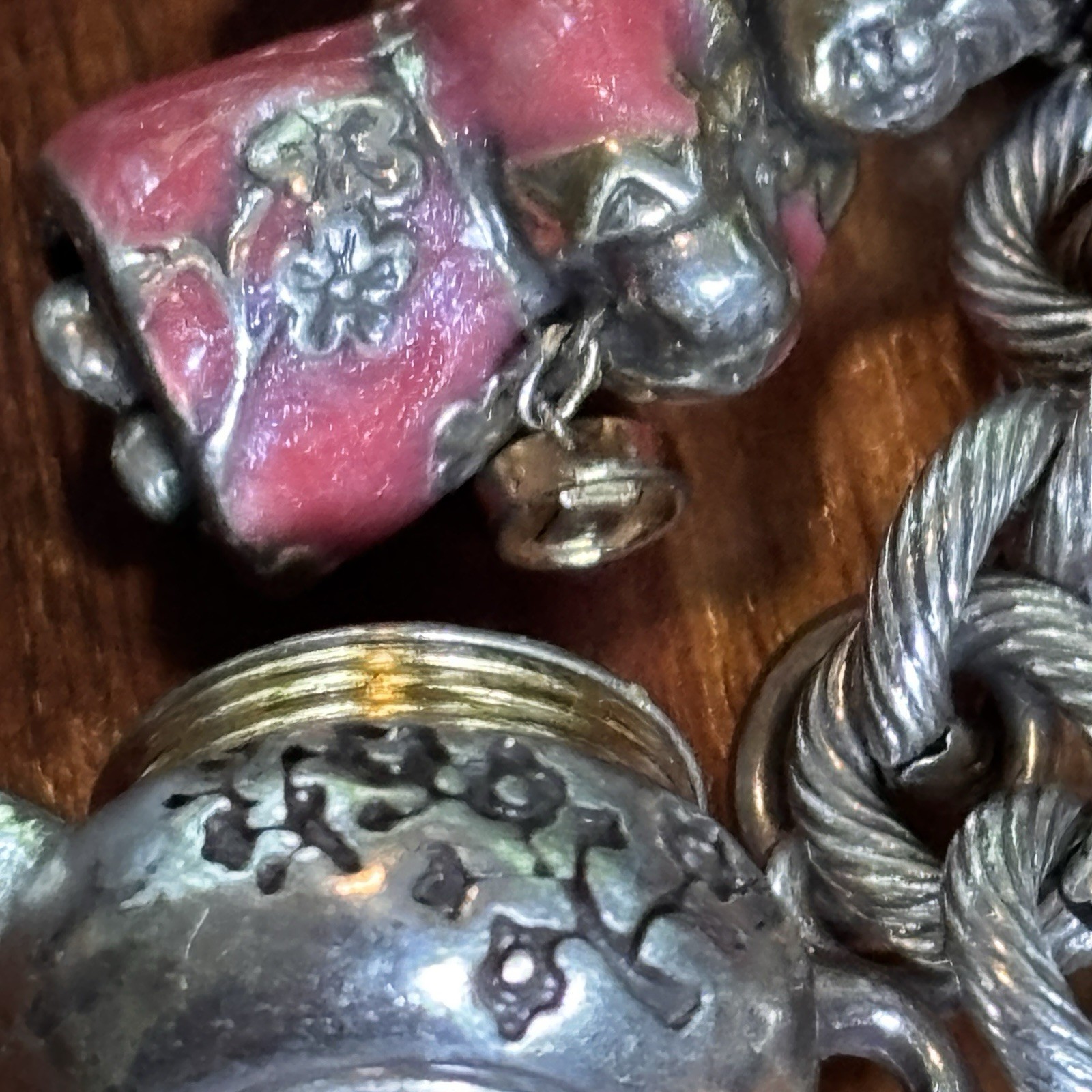 Brighton Good Fortune Charm Bracelet Asian Inspired Red Enamel Happiness