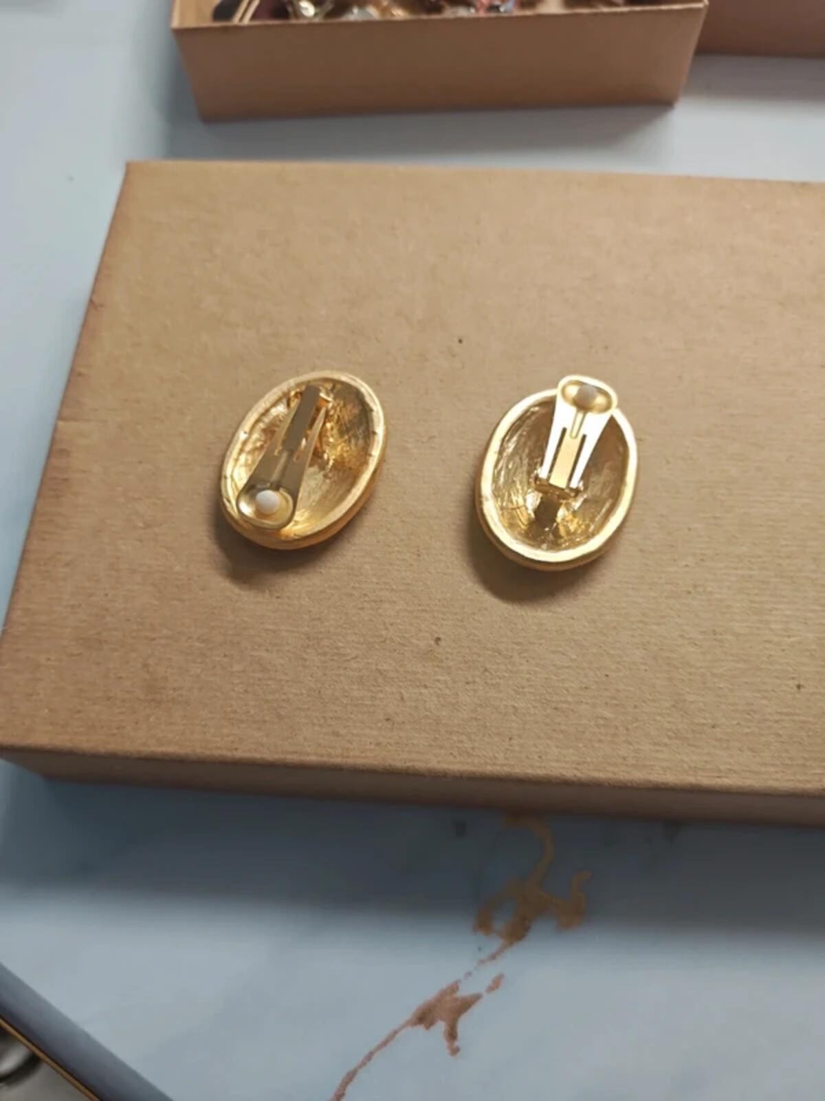 Geometric Classic gold earrings LG