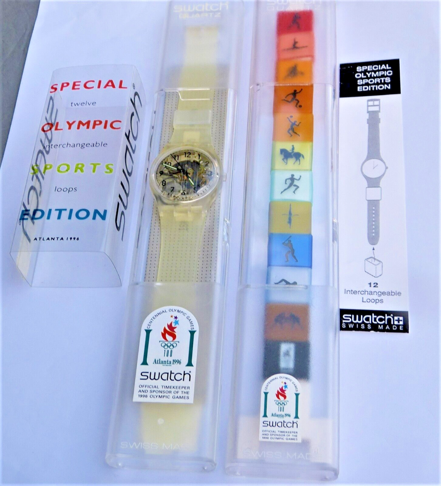 New 1996 “OLYMPIC GAMES SPECIAL SPORT EDITION GK209, NEVER WORN, Perfect w/box!