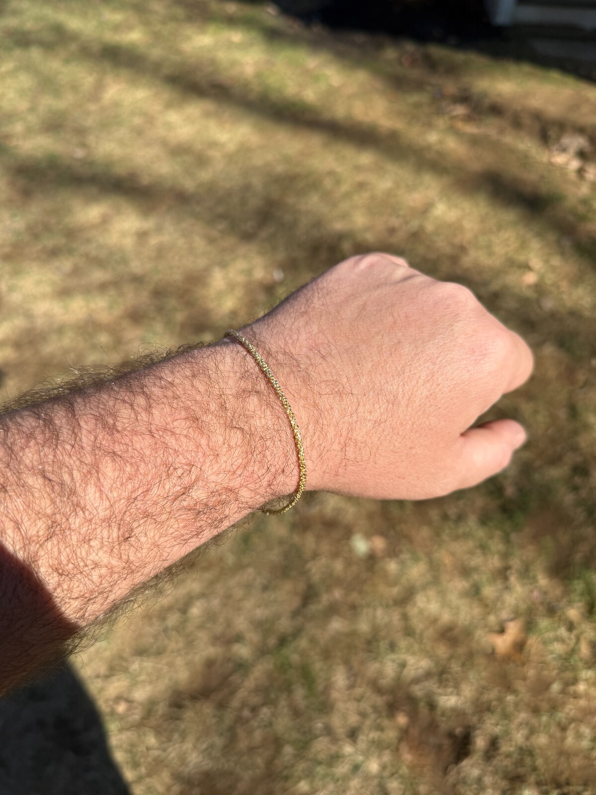 Real Solid 14k Gold Vermeil 925 Silver 3mm Sparkle Rope Bracelet 6-8.5″ Long