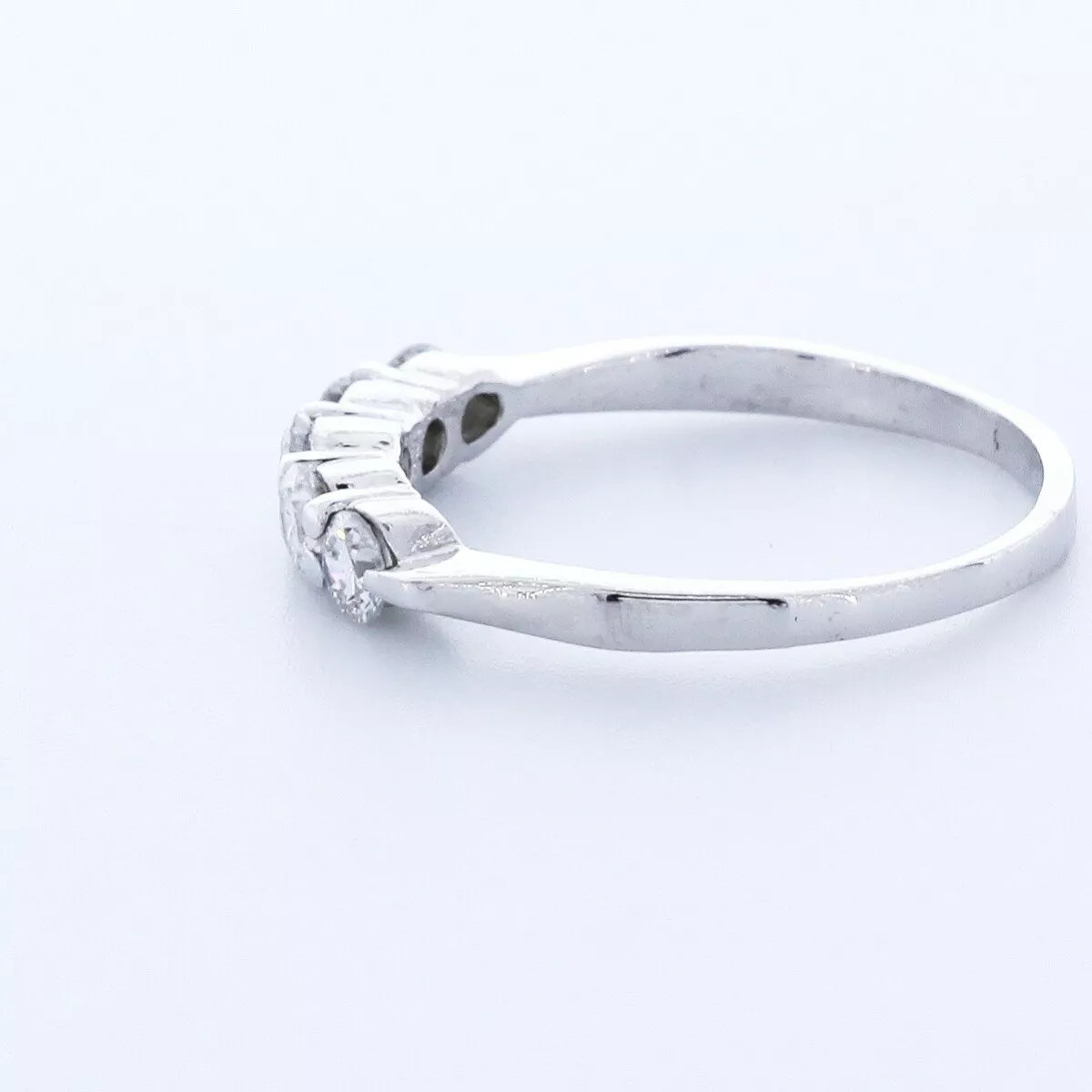Classic Wedding Band 14K Gold Classic 1.35 Carat Round Lab-Grown Diamond E VVS2