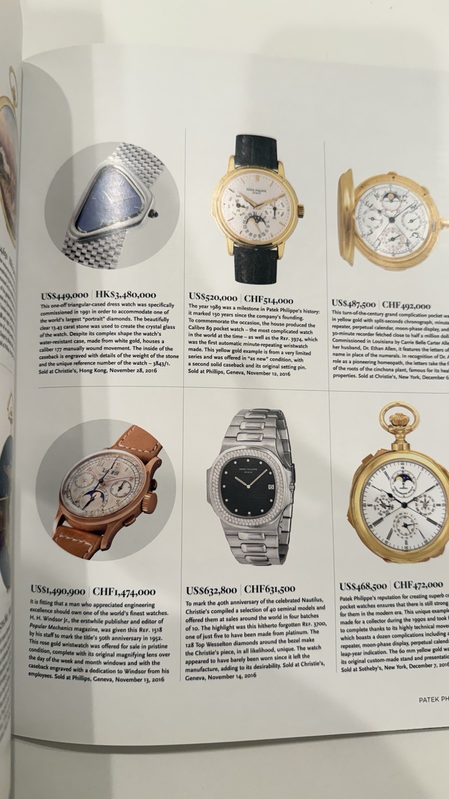 Patek Philippe Catalog Magazine Volume IV Number 3 Watch Listings 2010-Now