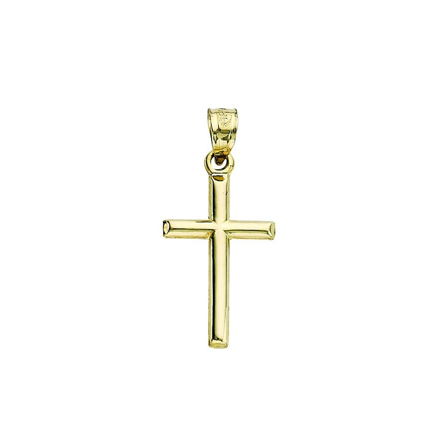 14k solid yellow gold cross 0.4 grams