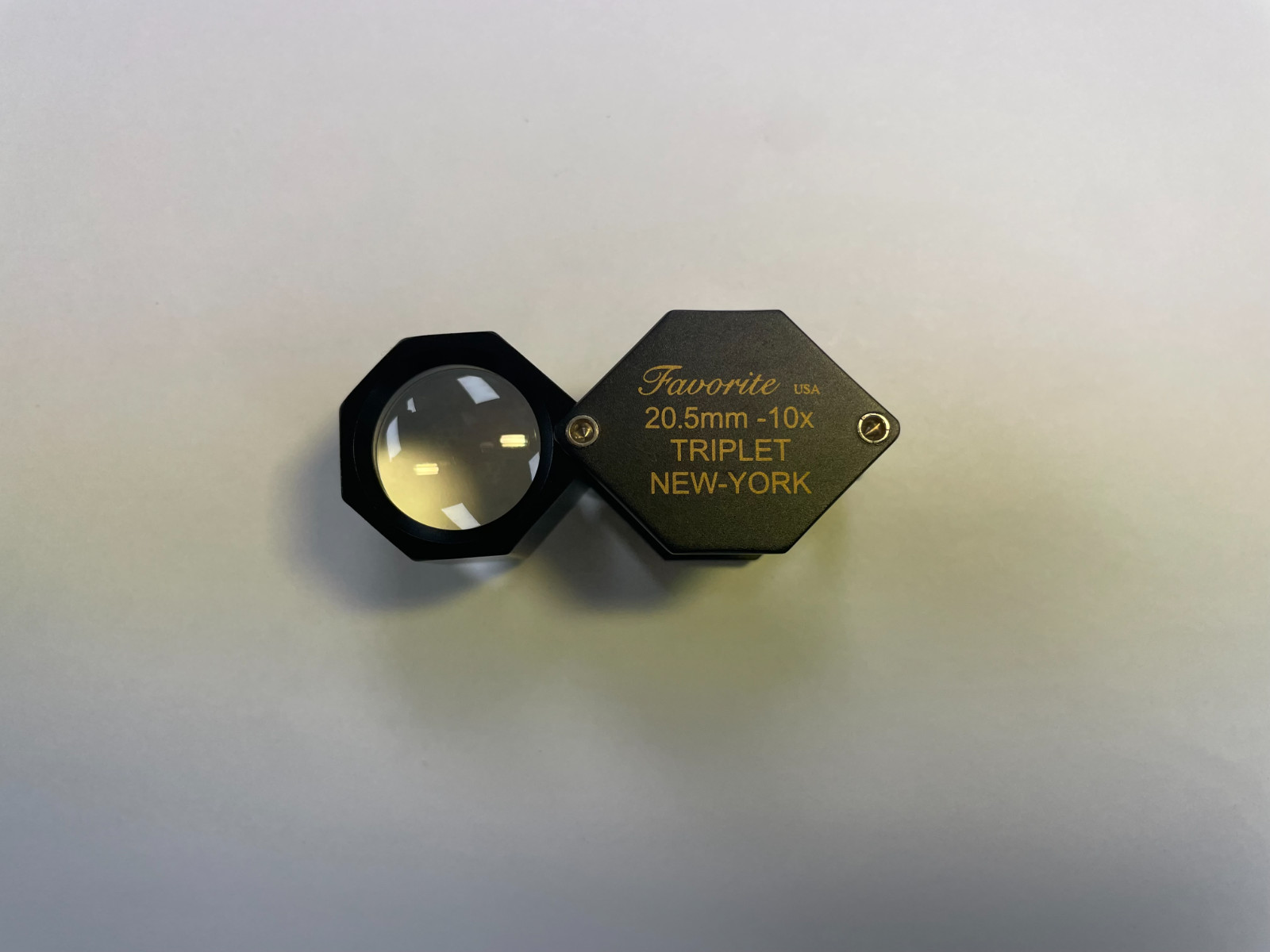 FavoriteUSA DIAMOND LOUPE HEXAGONAL TRIPLET 10X 20.5MM LENS