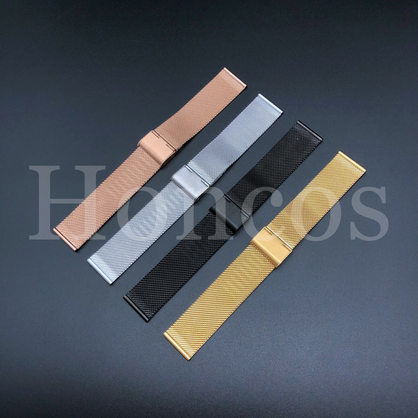 12/14/16/18/20/22/24 MM Milanese Watch Strap Band Stainless Steel Mesh Bracelet