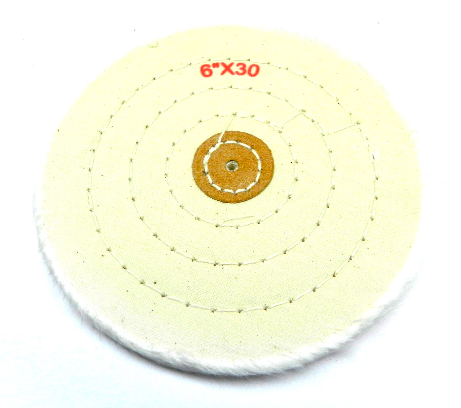 6″ BUFFING WHEEL WHITE BUFF 30PLY NARROW BUFF THIN POLISHING BUFFING