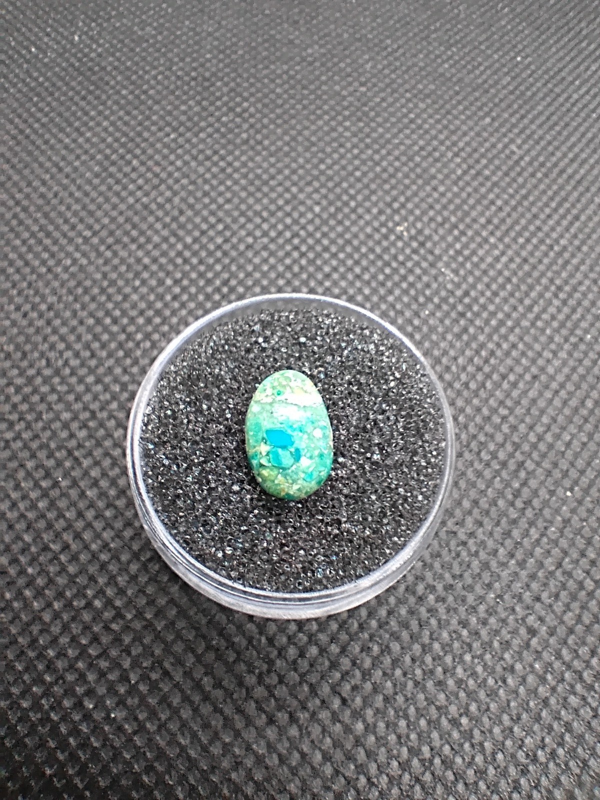 Turquoise Blue Peruvian Opal Cabochon – 1.35 ct, 10.5 × 7 × 3.5 mm
