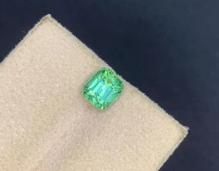 1.19 Carat Natural Green Tourmaline Loose Gemstone From Afghanistan