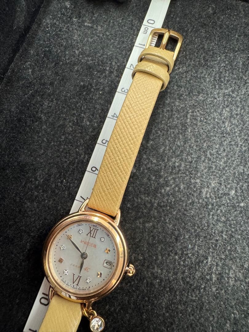 Radio Solar Limited Edition wicca 4 Watch with 5 Diamonds and Shell Dial