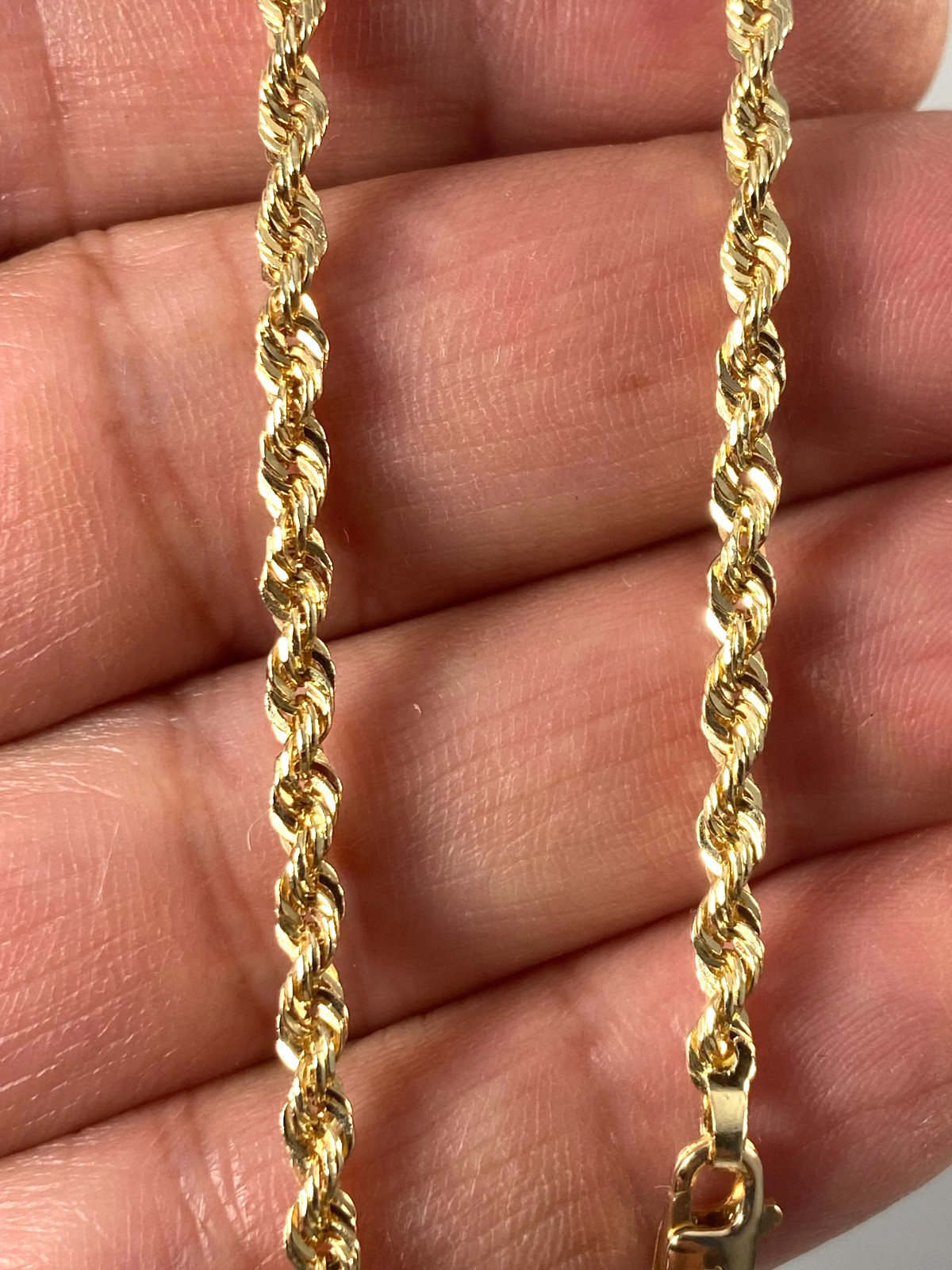 Gold Rope Solid 14K Chain | 20 inch | 3.0mm | 12.0 Grams