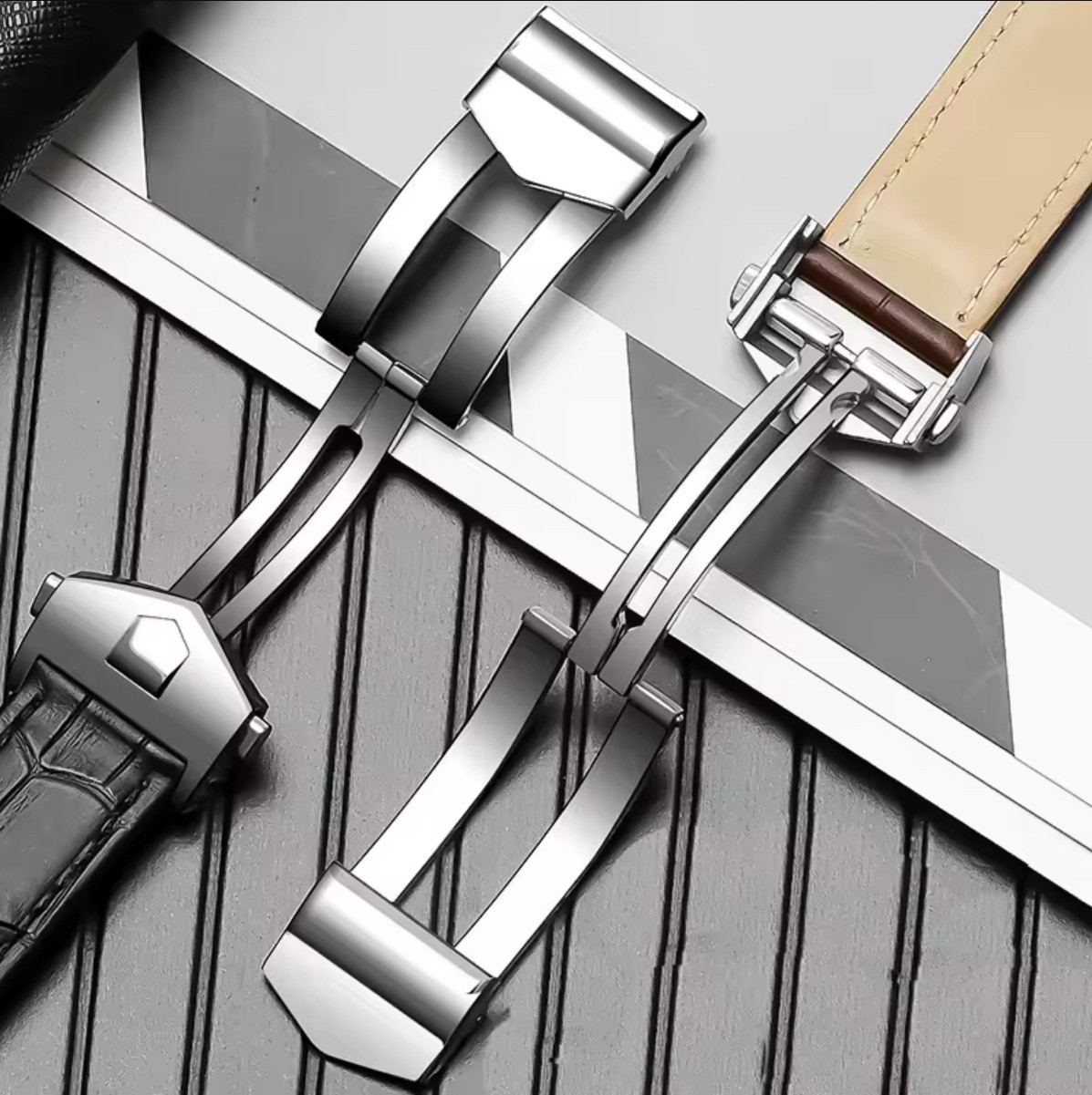 19-20-22mm Leather Watch Band Strap Made For Tag Heuer Carrera Calibre Monaco