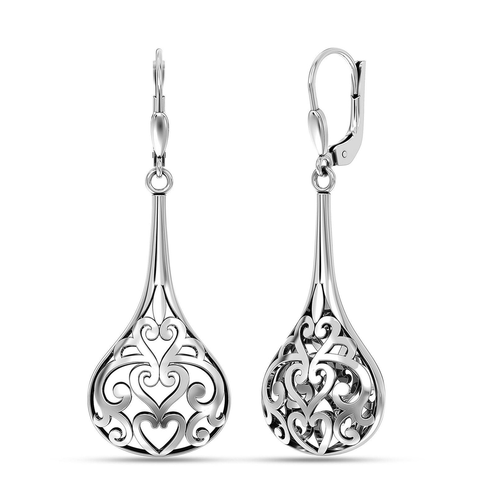 LeCalla 925 Sterling Silver Leverback Drop Earrings | Lightweight Celtic-Knot…
