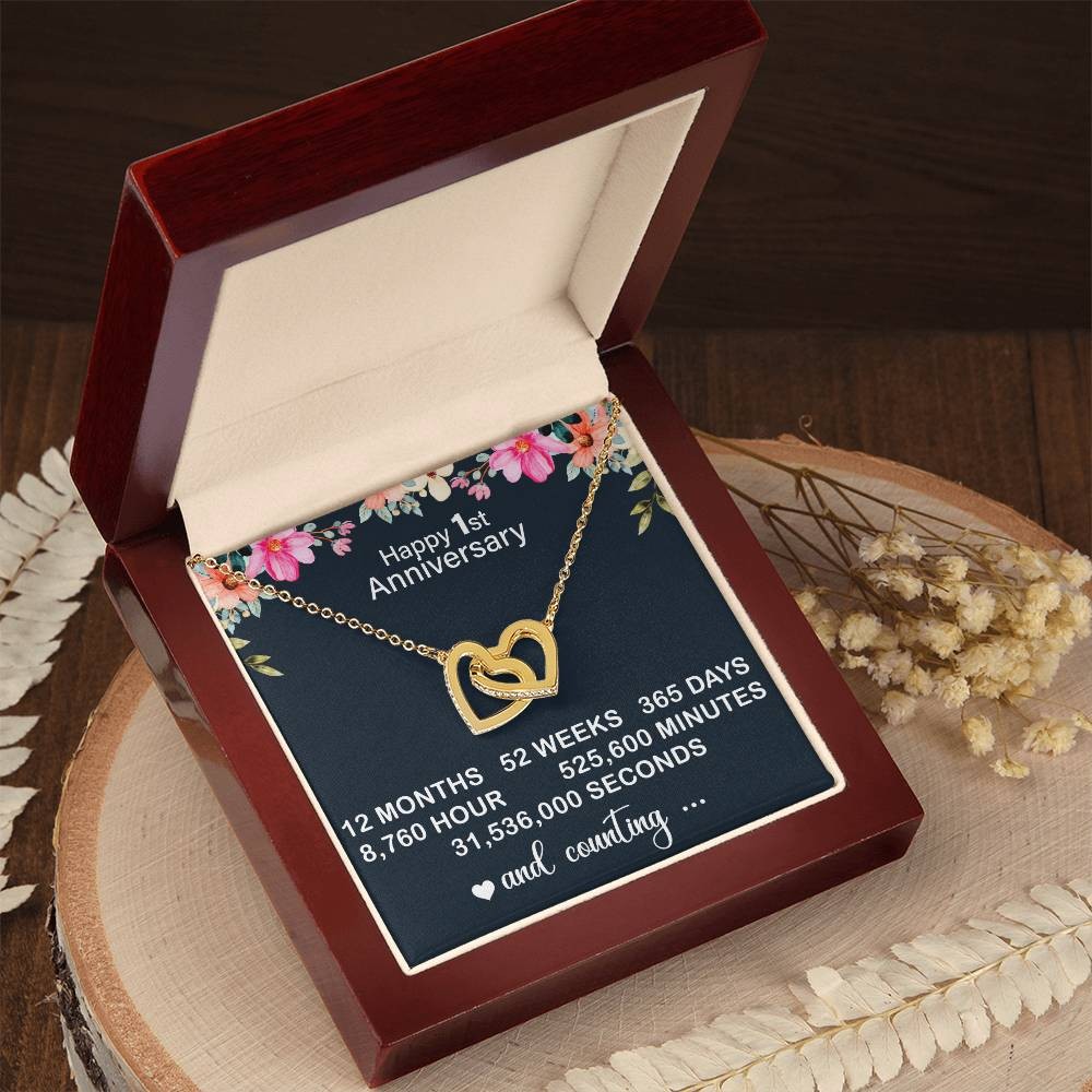 1 Year Anniversary Gift for Girlfriend – First Anniversary Gift for Her, 1st