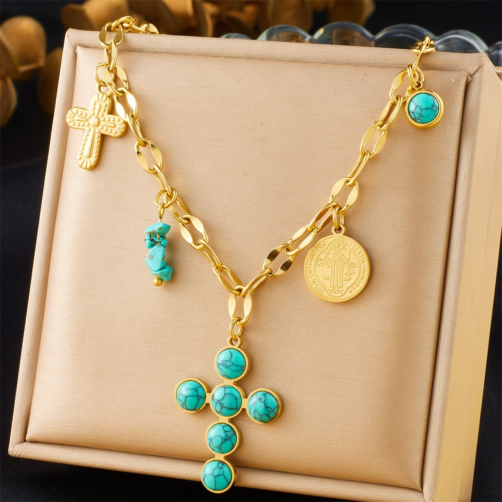 Vintage Multi-Layer Fish Pendant Necklace